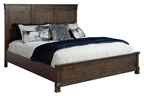 Hekman Furniture King Bed Linwood Finish, Mindi Solids & Veneers Sturdy Material Classic Bed Frame, 3 Panel Headboard Low-Profile Footboard Crown Molding Wide Space Perfect for Bedroom Furniture | Amazon (US)