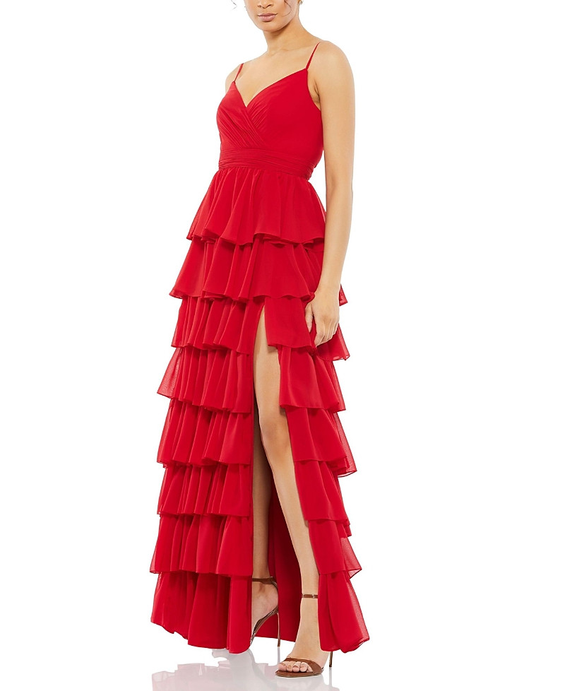 Mac Duggal Sleeveless Gown with Ruffled Skirt | Bloomingdale's (US)