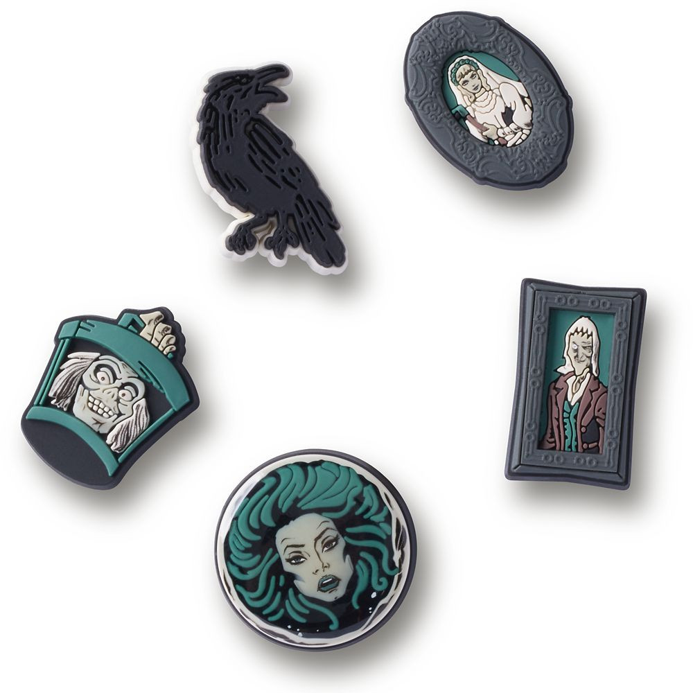 The Haunted Mansion Glow-in-the-Dark Jibbitz Set by Crocs | Disney Store