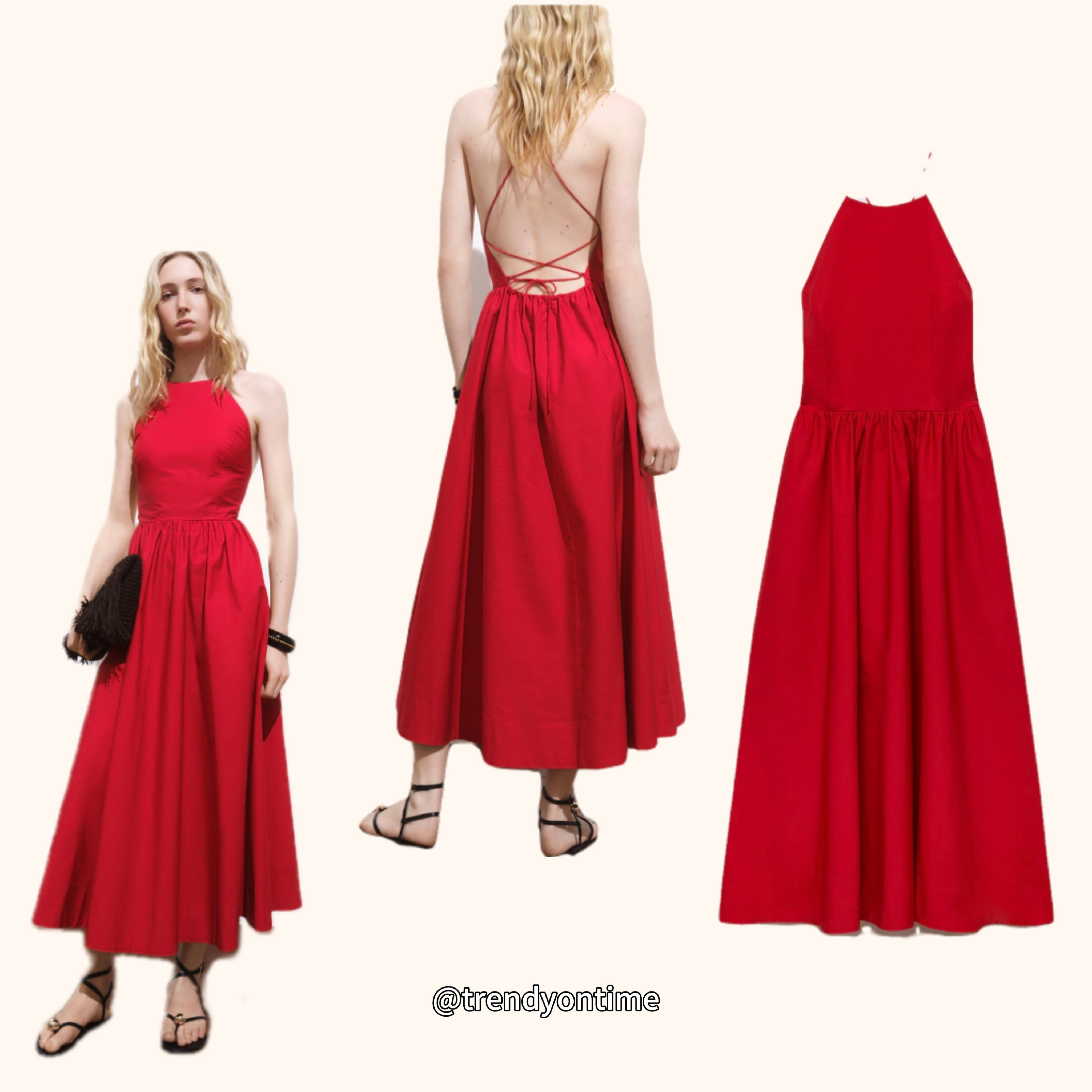 Red summer dress with open back 😍

#LTKU #LTKStyleTip #LTKFindsUnder100