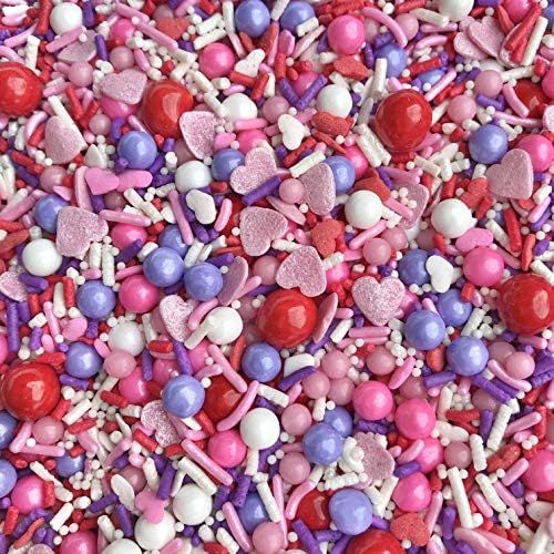 Manvscakes | Valentines sprinkles | Heart sprinkles | Cookie sprinkles | Sprinkle mix | Pink spri... | Amazon (US)