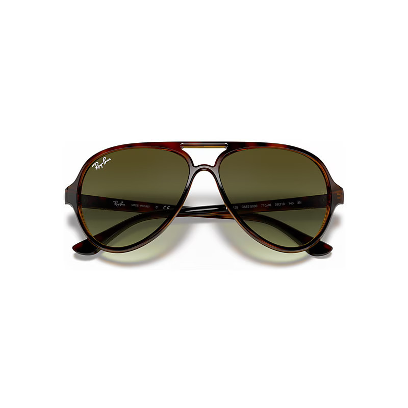 Ray-Ban Cats 5000 Classic Sunglasses Light Havana Frame Green Lenses 59-13 | Ray-Ban (US)