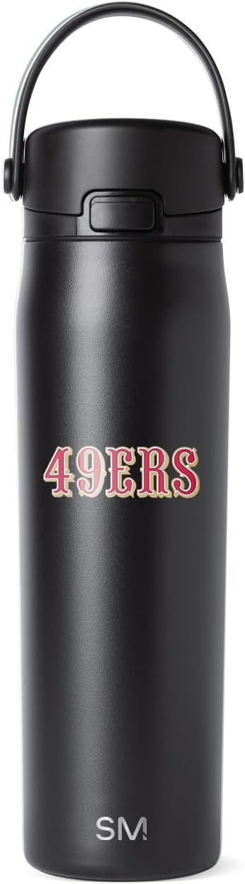 Simple Modern San Francisco 49ers Sport Water Bottle, Chug Lid | 24oz, NFL | Amazon (US)