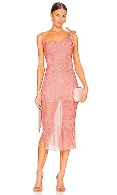 Lovers and Friends Sonora Midi Dress in Rosey Pink from Revolve.com | Revolve Clothing (Global)