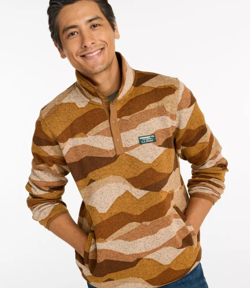 Men's L.L.Bean Sweater Fleece Pullover, Print | L.L. Bean