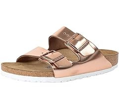 Birkenstock Men's Amalfi Leather Soft Footbed Arizona Sandals | Amazon (US)