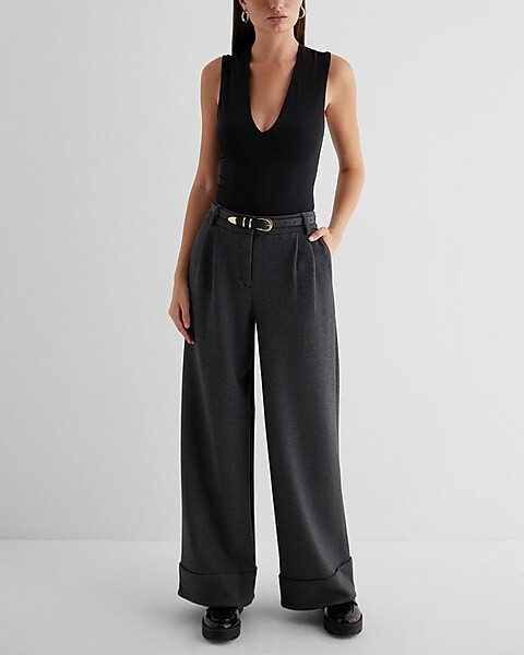 Body Contour Compression Deep V-Neck Bodysuit | Express