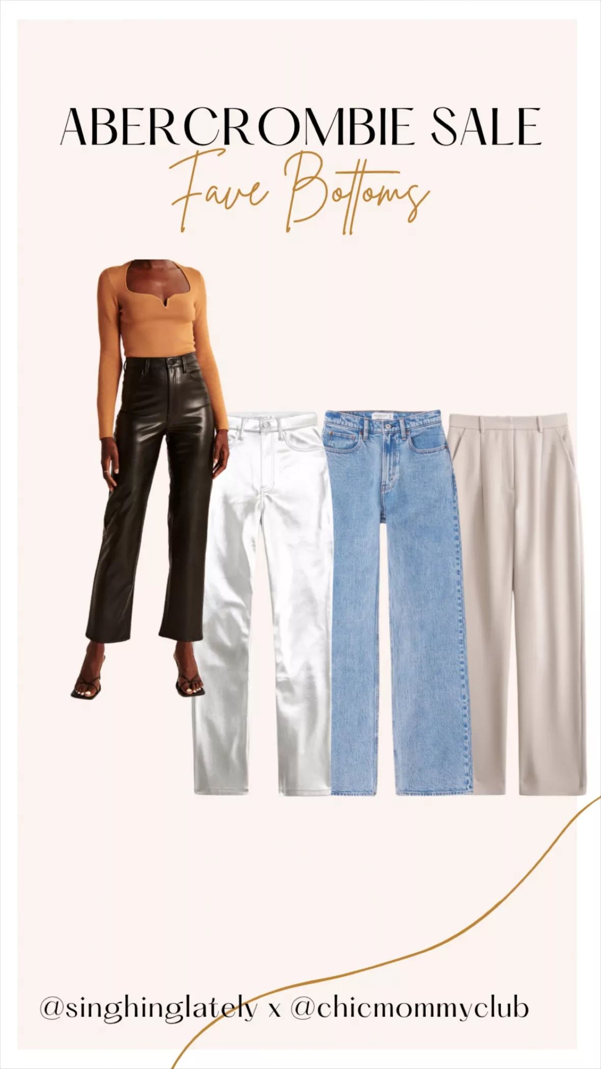 Vegan Leather 90s Straight Pant curated on LTK
