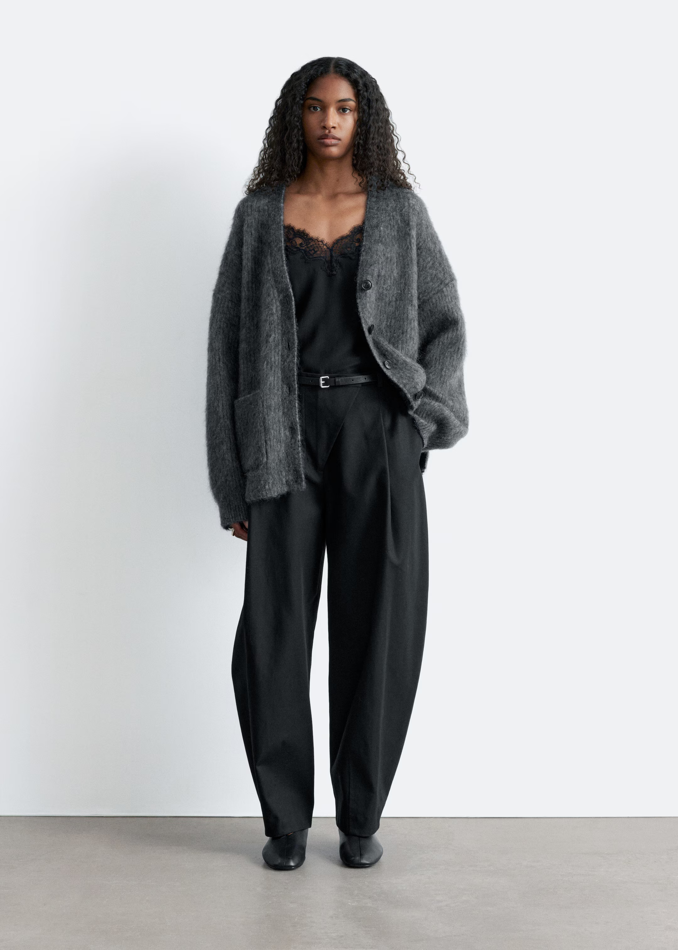 Oversized-Strickjacke aus Mohairmischung | H&M (DE, AT, CH, NL, FI)
