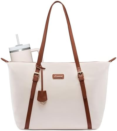 LOVEVOOK Laptop Tote Bag for Women Work - 15.6 Inch Large Computer Purse Tote Bags for Teacher Nu... | Amazon (US)