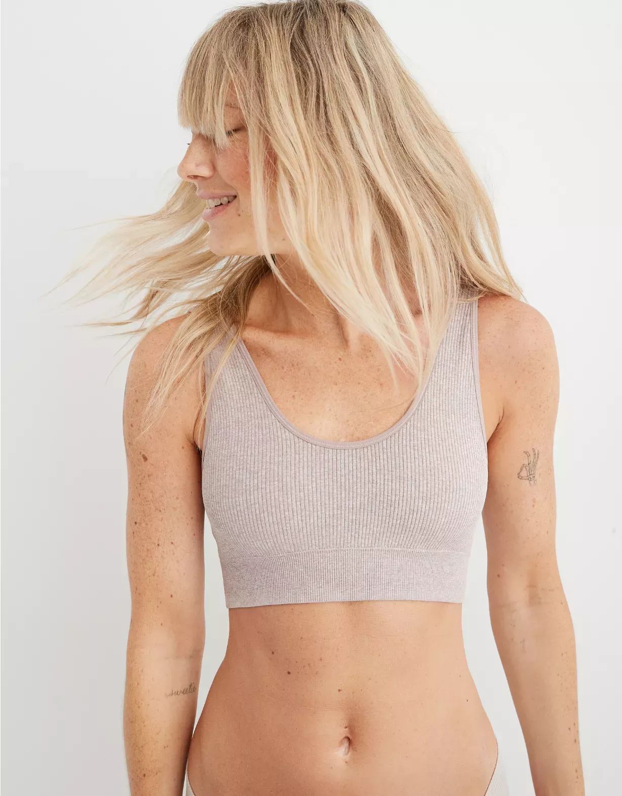 Aerie Seamless High Neck Bra Top curated on LTK