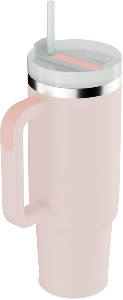 40 oz Tumbler with Handle and Straw Tumbler with Lid and Straw Stainless Steel Tumblers, Car Mug ... | Amazon (CA)