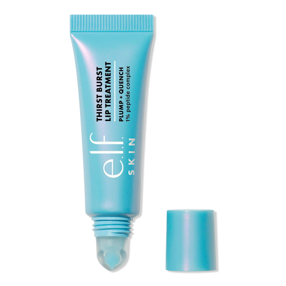 e.l.f. Cosmetics Thirst Burst Lip Treatment Plump + Quench 1% Peptide Complex - Sheer Blue Hibiscus | Ulta