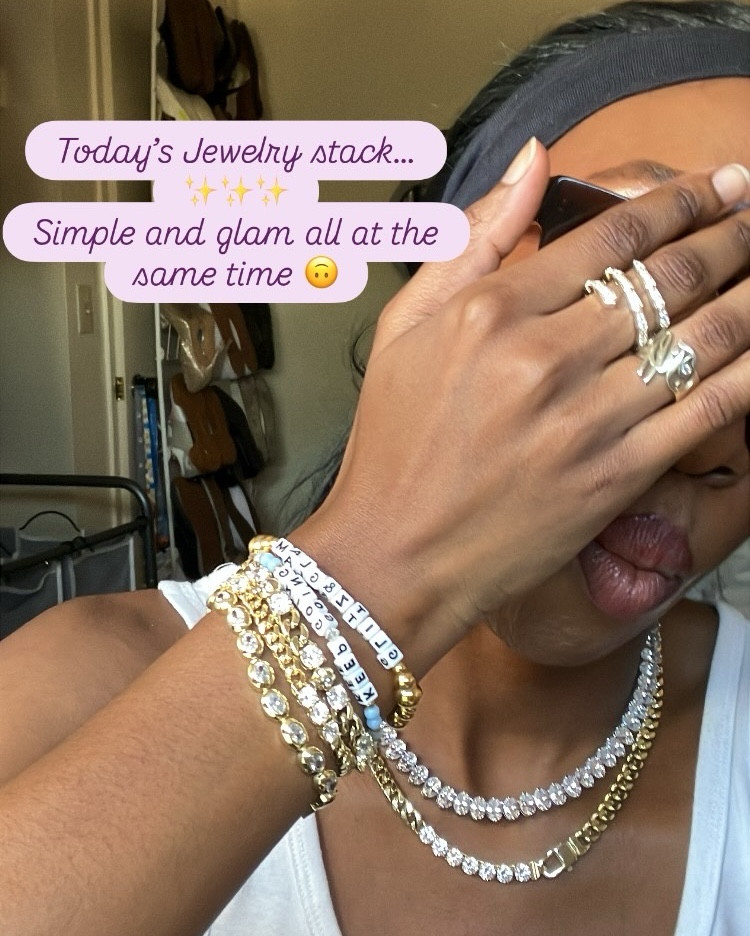 Simple glam jewelry stack ✨

#LTKStyleTip