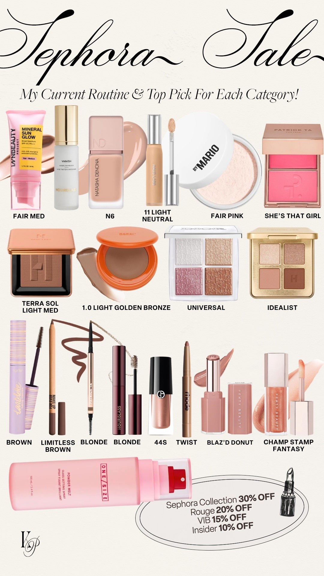 My current makeup routine & top pick for each category for the Sephora Savings Event! Use code: SPRINGSALE for 10-20% off your entire purchase! #kathleenpost

Beauty faves, Sephora Spring Savings Event, beauty sale, lip combo

#LTKgrwm #LTKSaleAlert #LTKBeauty