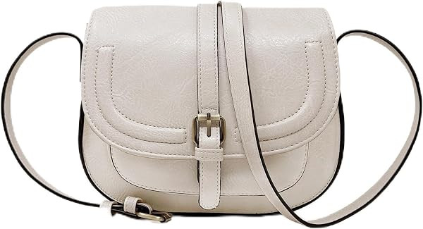 Crossbody Bags for Women,Small Saddle Purse and Boho Cross Body Handbags,Vegan Leather | Amazon (US)
