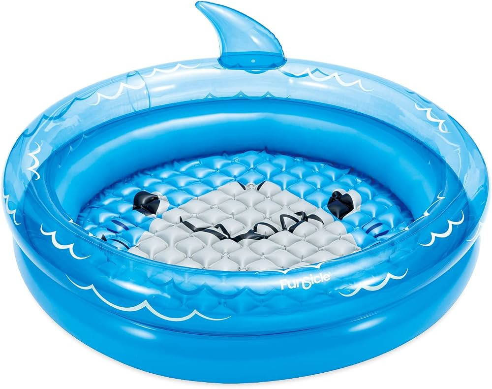 Funsicle 48in x 12in Friendly Shark FunRing Inflatable Kids Pool & Ball Pit | Amazon (US)