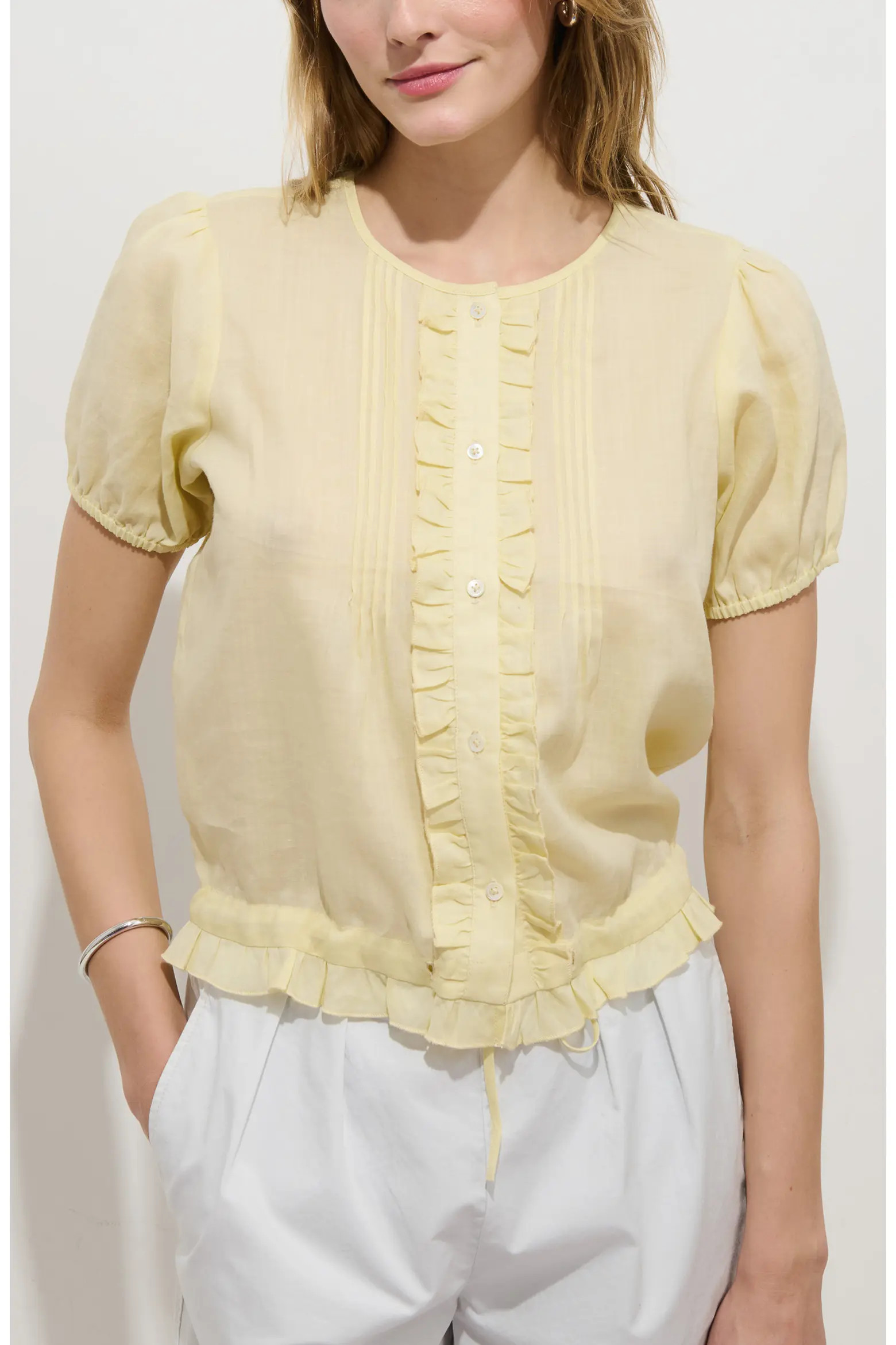 Brittany Ruffle Pintuck Top (Women) | Nordstrom | Nordstrom