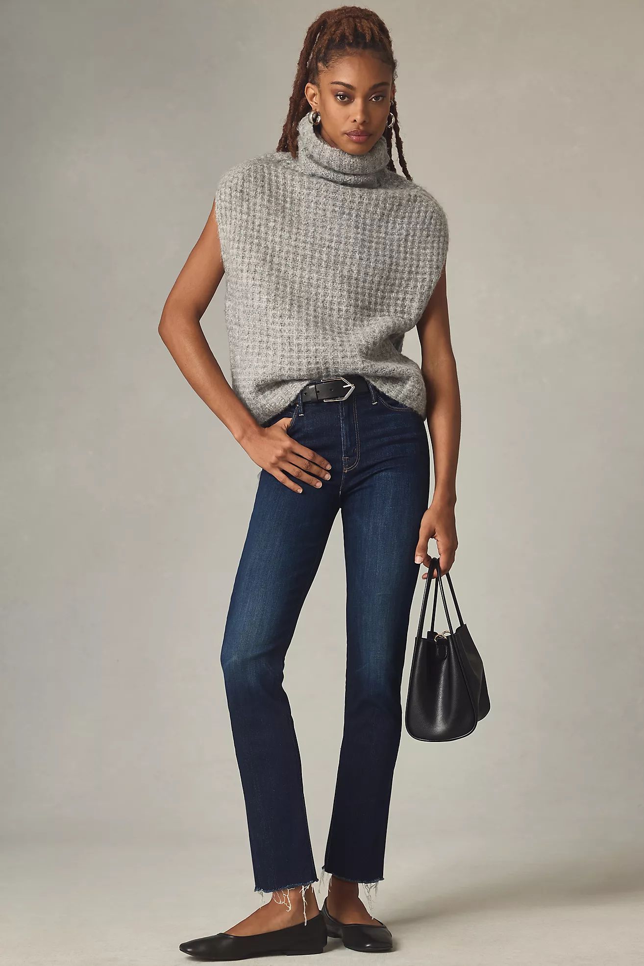 MOTHER The Dazzler Mid-Rise Straight-Leg Jeans | Anthropologie (US)