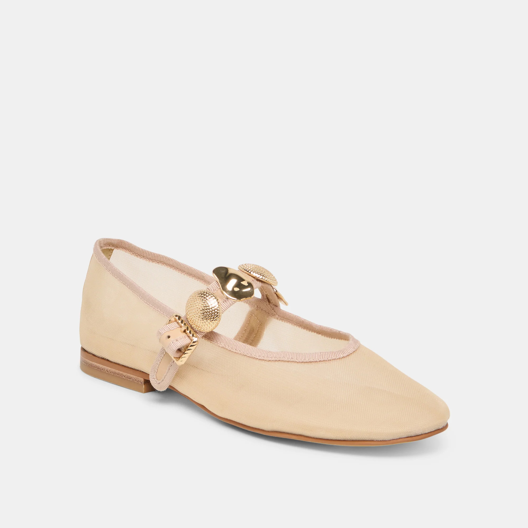 Relan French Vanilla Mesh Ballet Flats | Dolce Vita | DolceVita.com