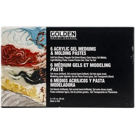 Golden Introductory Gel Mediums and Molding Pastes Set Assorted | Walmart (US)