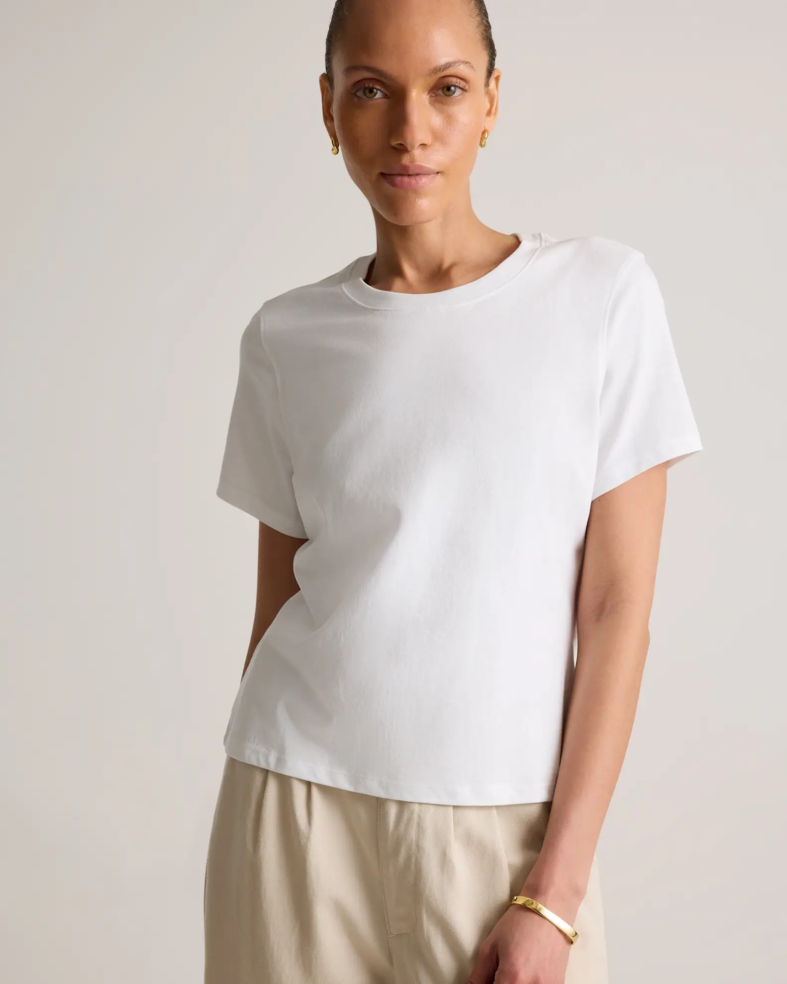 100% Organic Cotton Boxy Crewneck Tee (3-Pack) | Quince