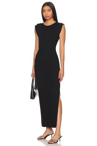 Michael Stars Calliope Extended Sleeve Maxi Dress in Black from Revolve.com | Revolve Clothing (Global)