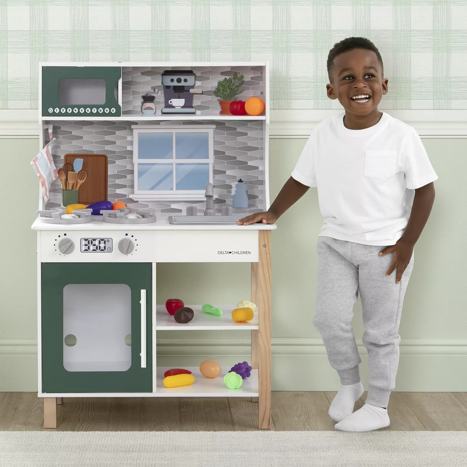 Delta Children Tiny Chef Kitchen Playset, Green | Kohl's