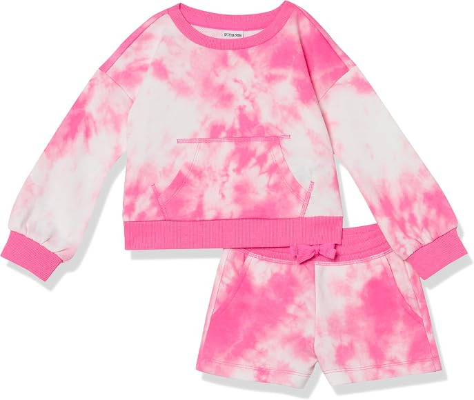 Spotted Zebra Girls and Toddlers’ French Terry Sweatshirt and Shorts Sets | Amazon (US)