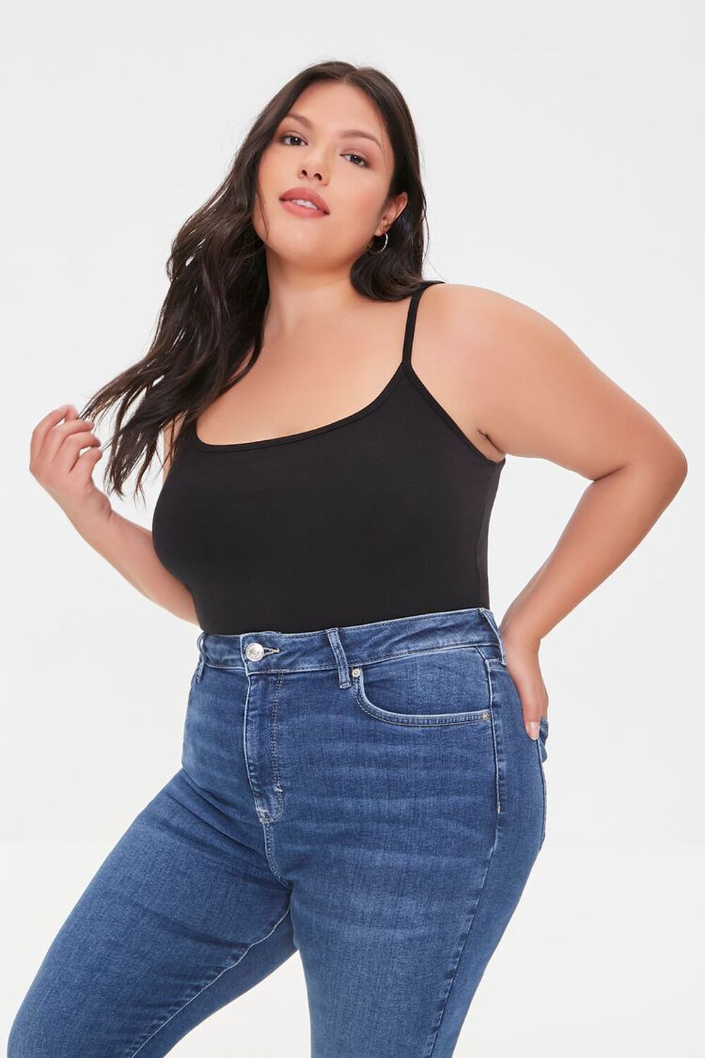 Plus Size Basic Organically Grown Cotton Bodysuit | Forever 21 | Forever 21 (US)