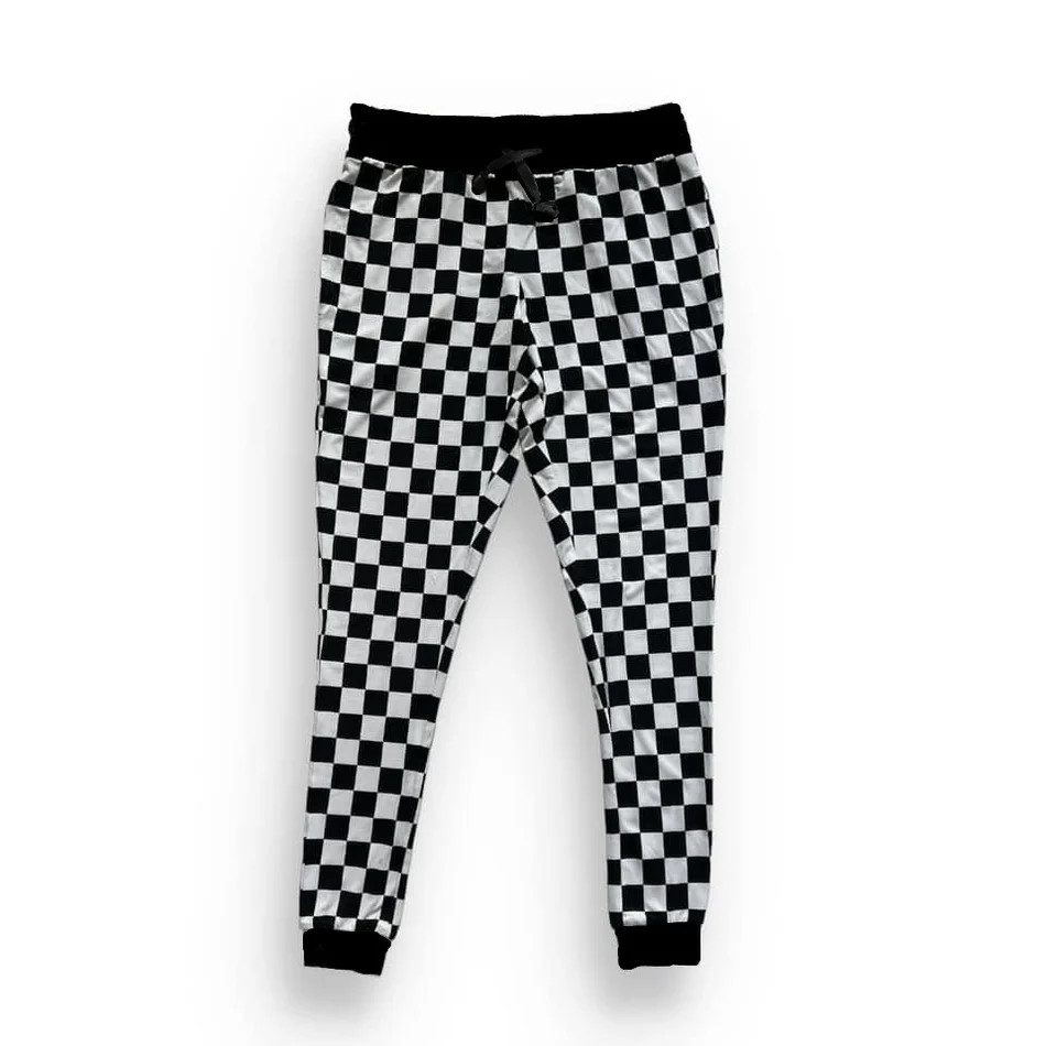 MAMA JOGGERS- B+W Check | millie + roo