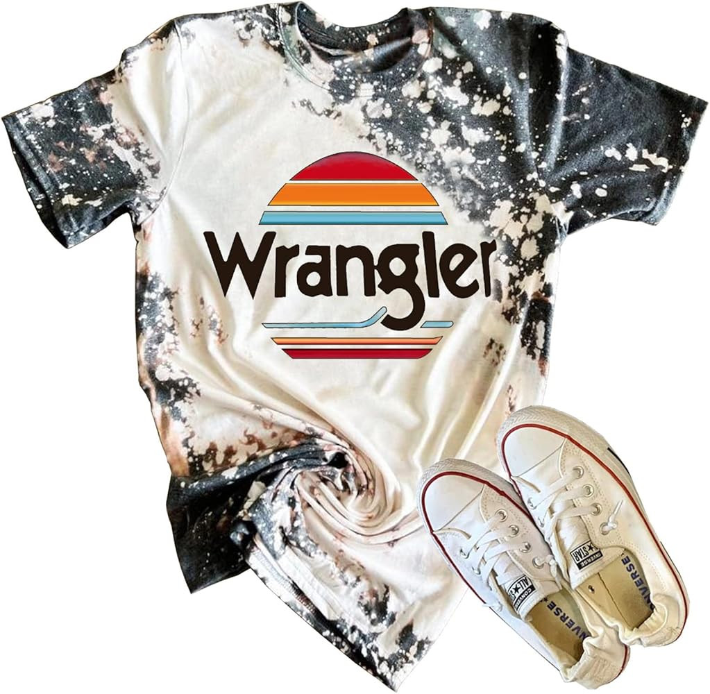 Western Cowboy Sunset T-Shirt Women Country Music Shirt Funny Western Cowboy Sunset Vintage Graph... | Amazon (US)