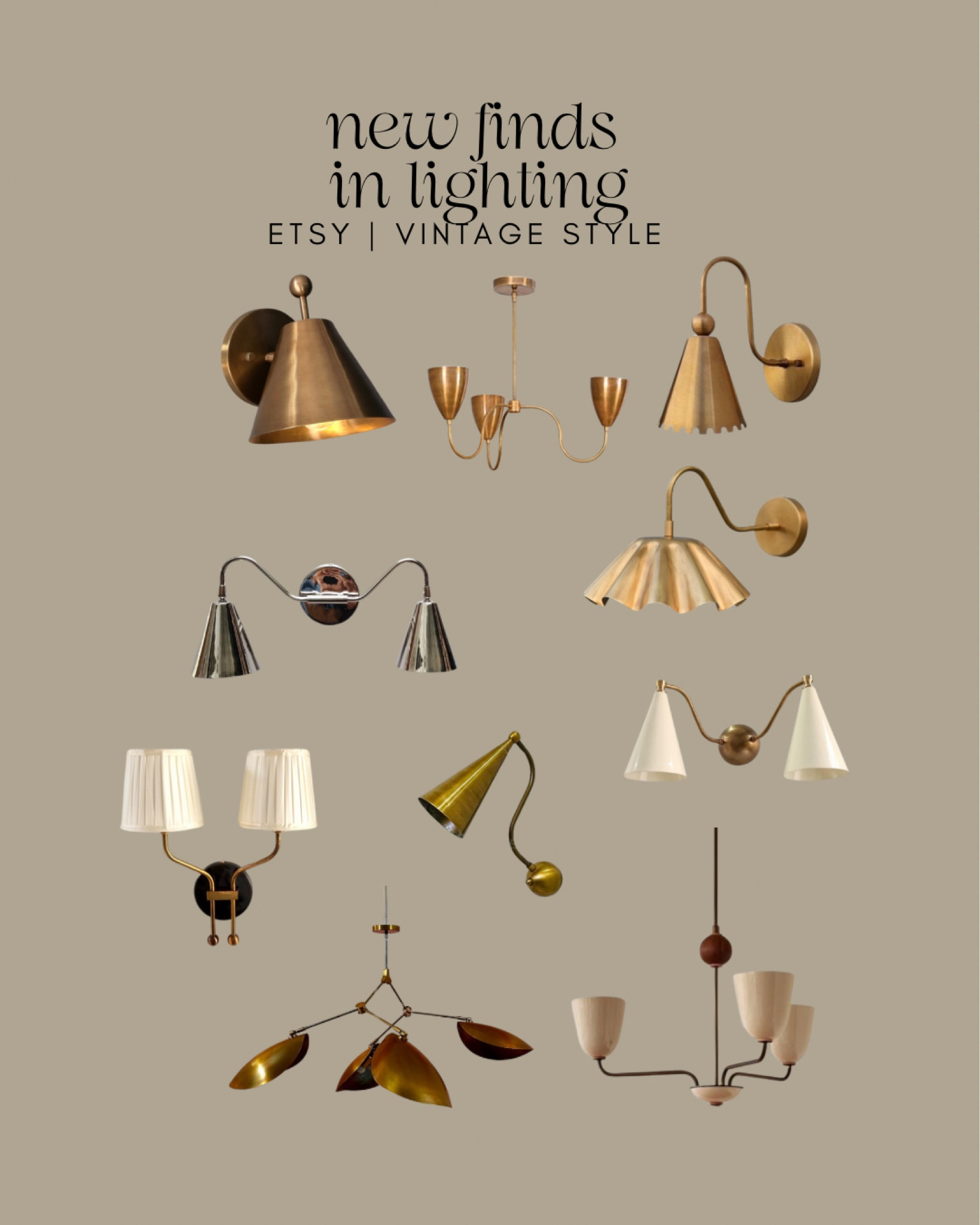 Etsy vintage style lighting we love, pendant, light, wall, sconces, mid-century, modern lighting, vintage style lights, brass, lighting, kitchen, lighting, bathroom, lighting, living room, lighting

#LTKStyleTip #LTKSaleAlert #LTKHome