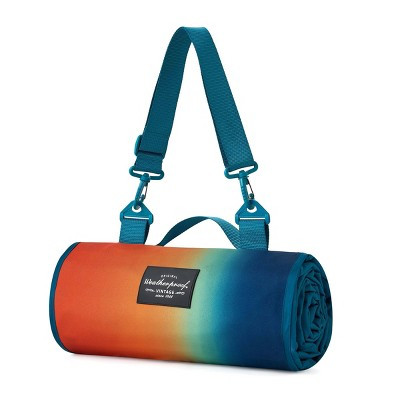Weatherproof Vintage Throw Blanket Orange/Navy | Target