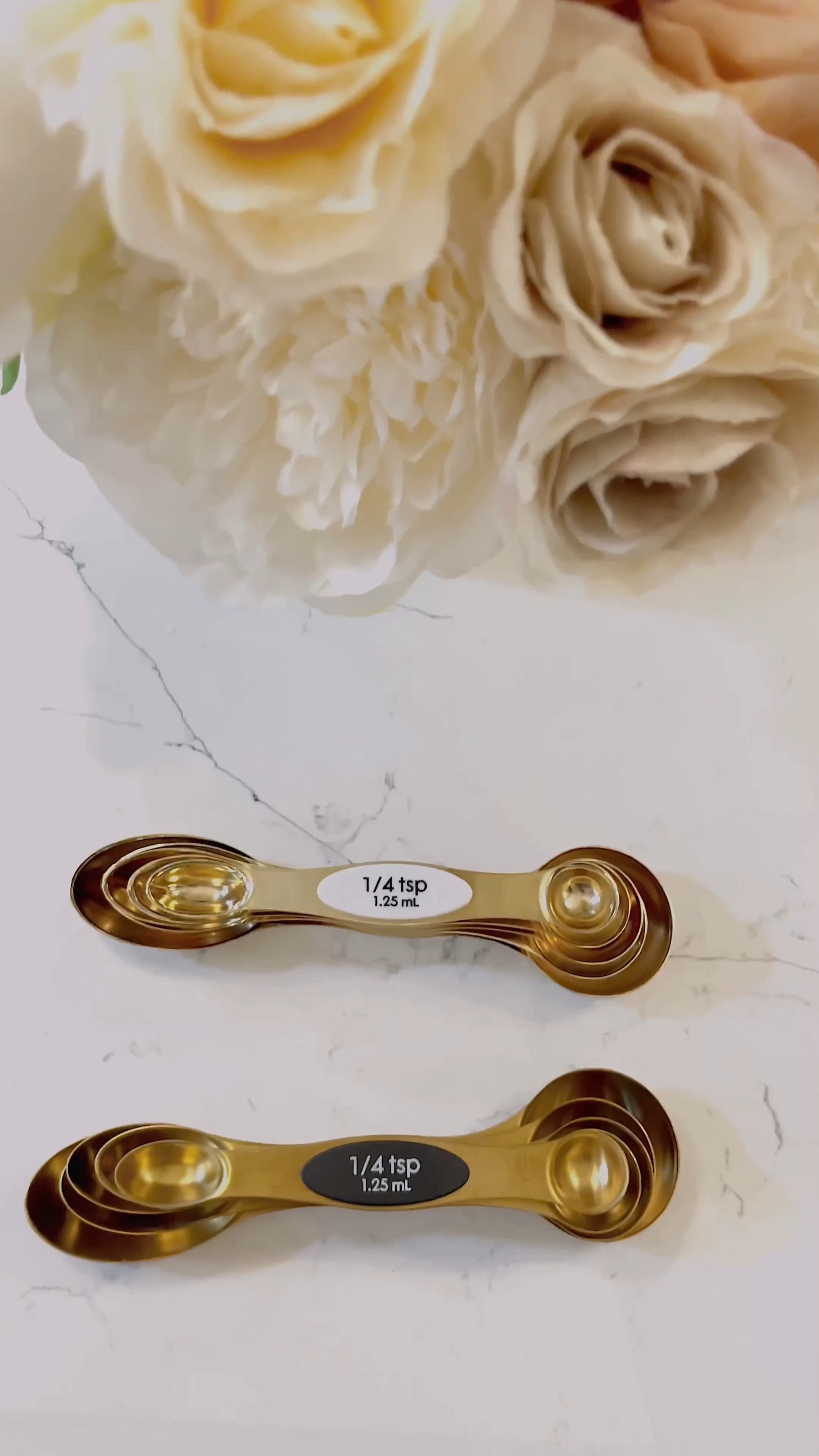 White & Gold Measuring Spoons Set, … curated on LTK