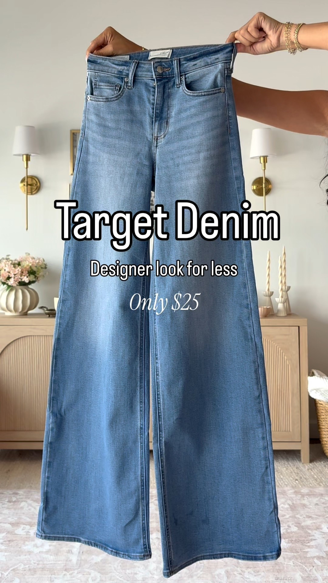 These Target wide leg jeans come in 3 lengths and a bunch of washes. They give designer vibes for a fraction of the price. Make sure to size UP!  
I am wearing a 4 and for a relaxed fit would go up to a 6 long 
Tops- small 

#LTKU #LTKOver40 #LTKFindsUnder50 #LTKSeasonal #LTKFindsUnder100 #LTKOver40