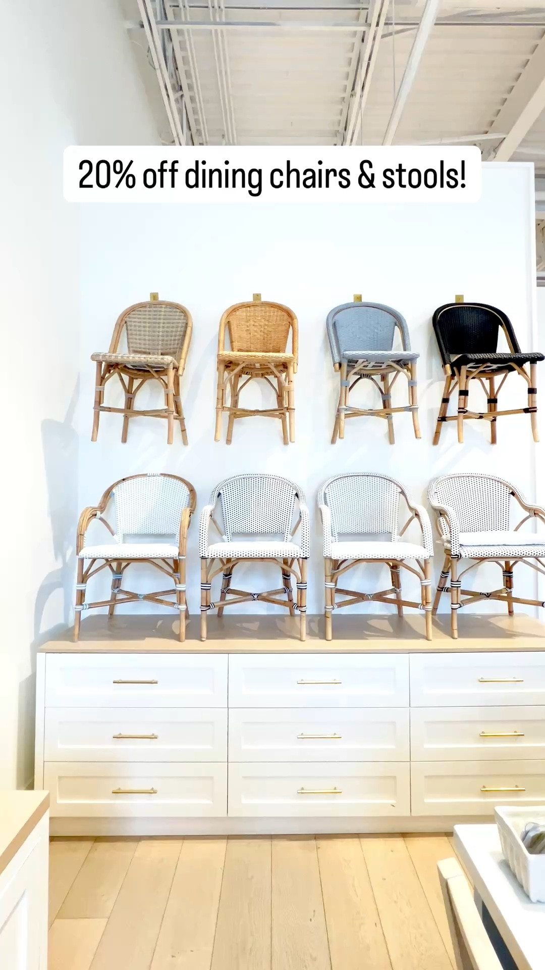 Are you on the hunt for coastal dining chairs or counter stools? These beauties from Serena & Lily are all 20% off right now during their sitewide sale! - Serena & Lily dining chair, coastal home decor, coastal style chairs, beach home, beach house style, coastal interiors, dining room furniture, coastal chairs, Serena & lily chairs, natural dining chair, blue chairs, white dining chair, black and white armchair, outdoor dining chair, rattan side chair, rattan chairs, kid friendly dining chairs, beach house furniture, beach house dining chairs, furniture on sale, dining chairs with arms, woven dining chairs, Riviera chairs, Riviera stools, bar stools, kitchen stools, white stools, blue stools, dining chairs with arms

#LTKHome #LTKSaleAlert