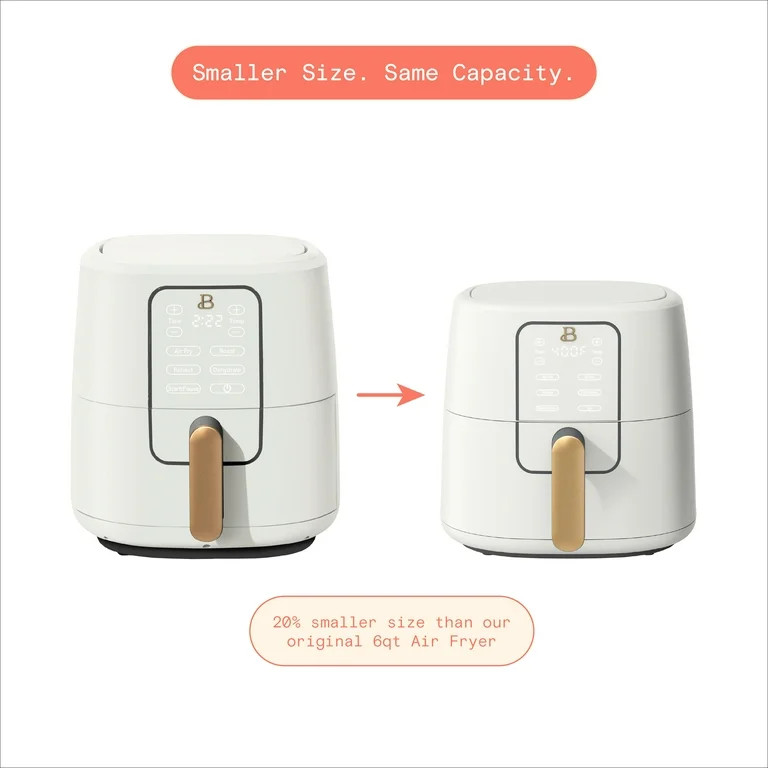 Beautiful 6qt Air Fryer with TurboCrisp Technology, EverGood Ceramic Nonstick Coating, White Icin... | Walmart (US)