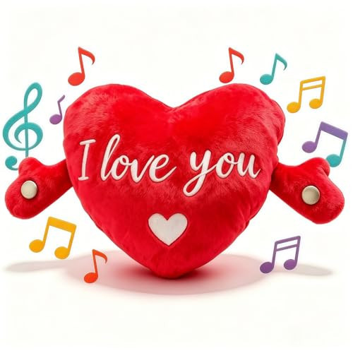 LHTWLF Baby Musical Sensory Toy,nteractive Musical Plush Toy with Sounds，Sensory Activity Learning Educational Kid Toy,Fun Christmas and Birthday Gifts Suitable for Multiplayer Interaction (Heart) | Amazon (US)