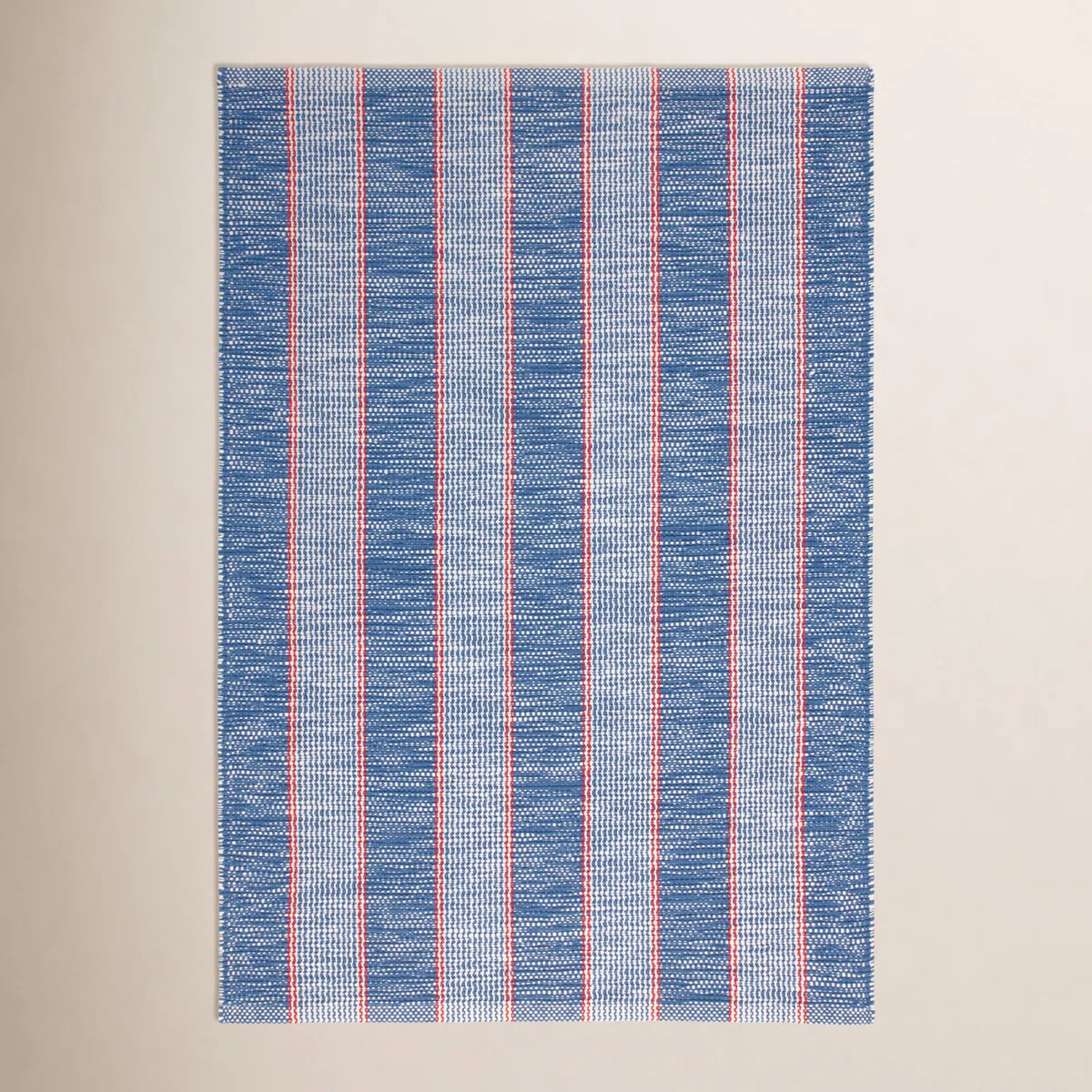 Hillsgrove Stripe Denim Handwoven Cotton Rug | Wayfair North America