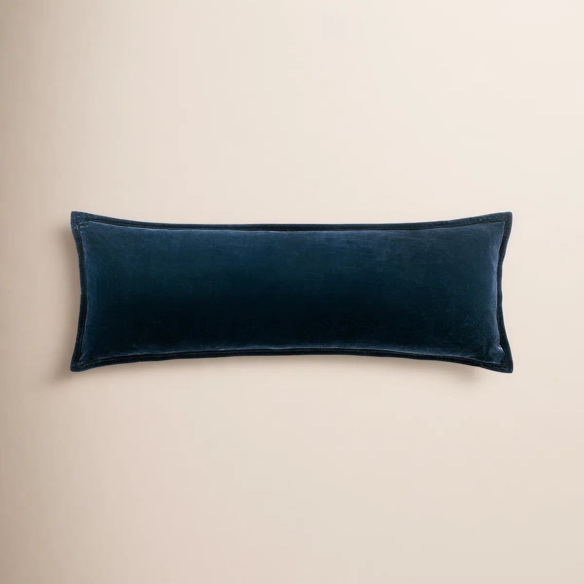 Stella Solid Faux Silk Crushed Velvet Romantic Western 14x42 inch Long Lumbar Pillow | Wayfair North America