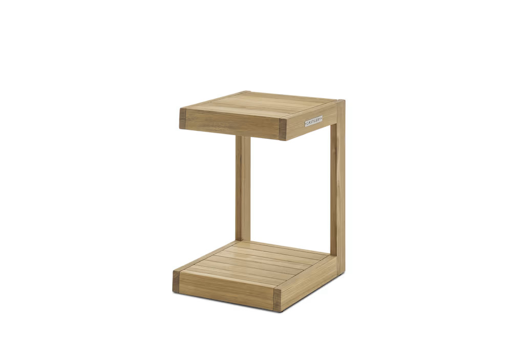 Rio Outdoor Teak C-Side Table | Castlery | Castlery US