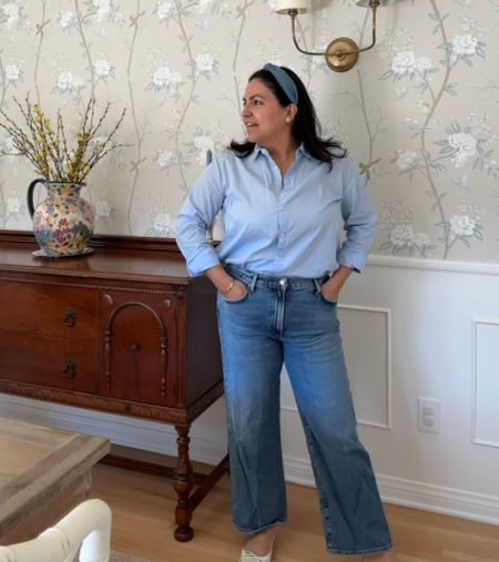 Wearing all the time. These cropped wide leg Agolde jeans have become a fast favorite. 

#LTKover40 #LTKstyletip