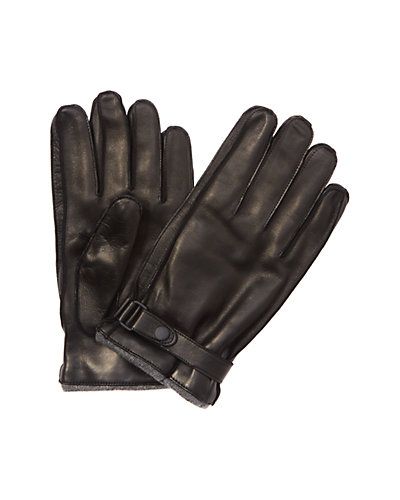 Men's Black Leather Gloves | Rue La La