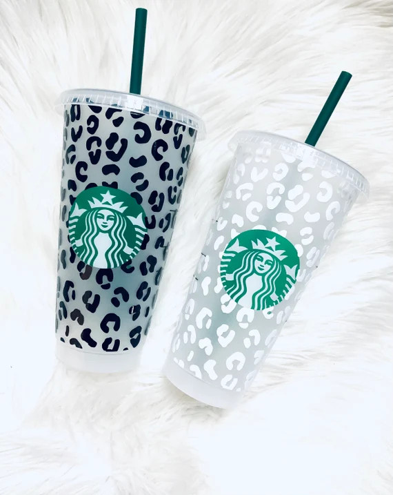 2021 Cheetah Leopard Print Starbucks Tumbler  / 2021 Starbucks Leopard cold cup / 2021 Animal Pri... | Etsy (US)