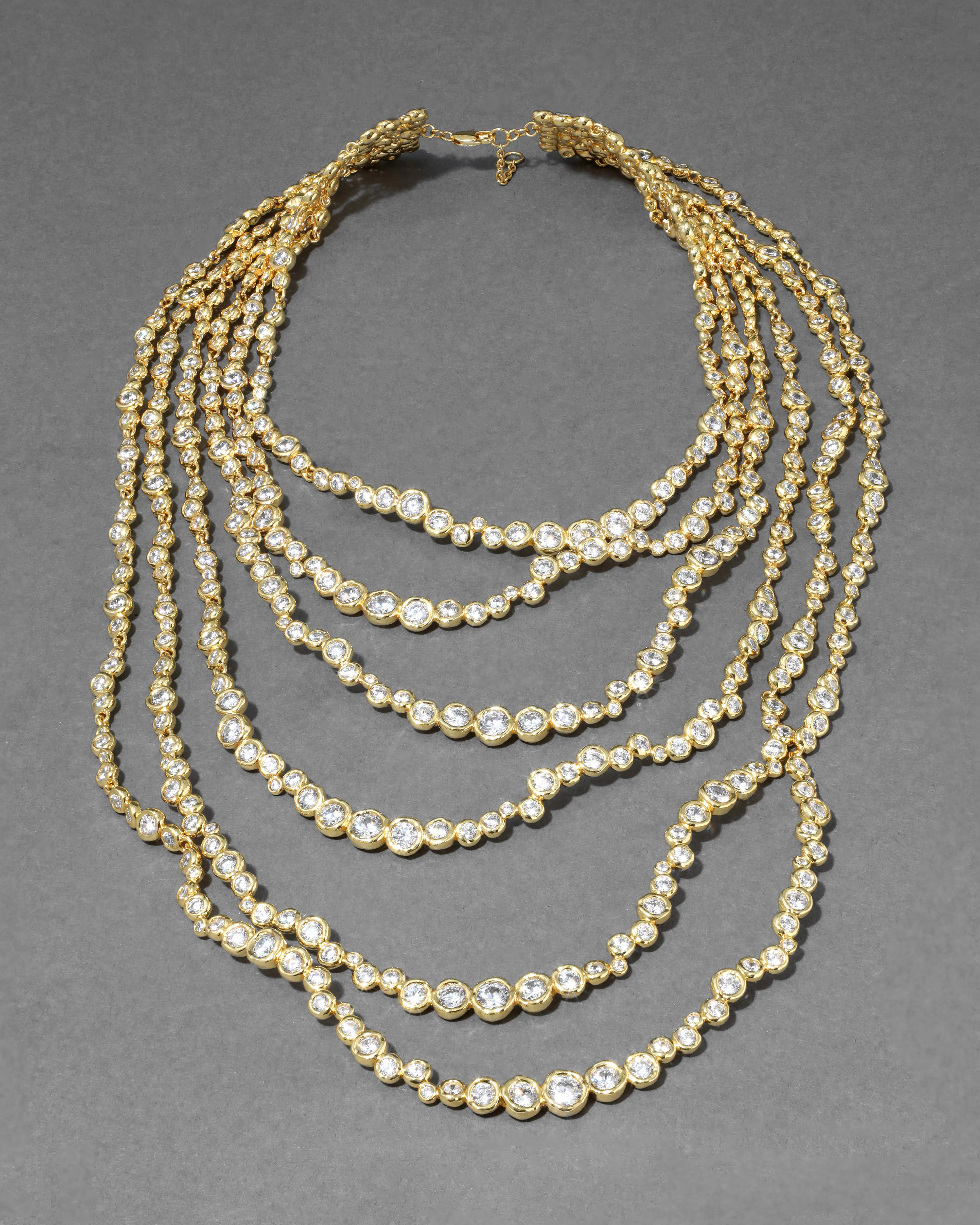 Asterales Gold Multi Layered Necklace | 14k Gold Plated Necklace | Alexis Bittar