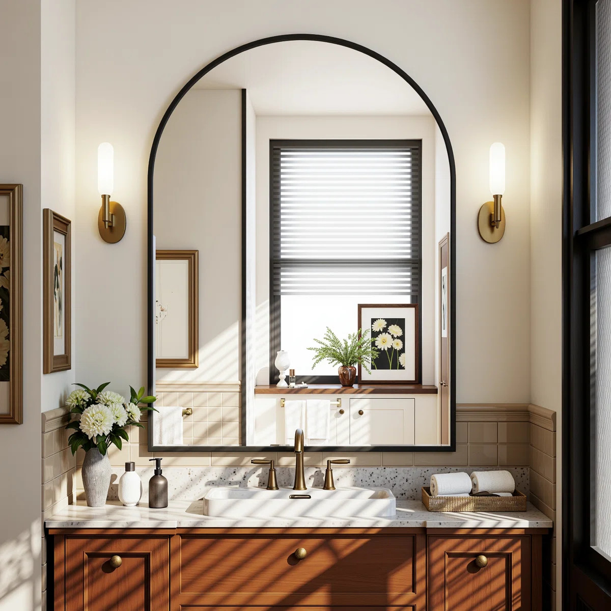 Lunara Arch Wall Mirror with Tempered Glass & Aluminum Alloy Framed for Accent/Vanity/Bathroom | Wayfair North America