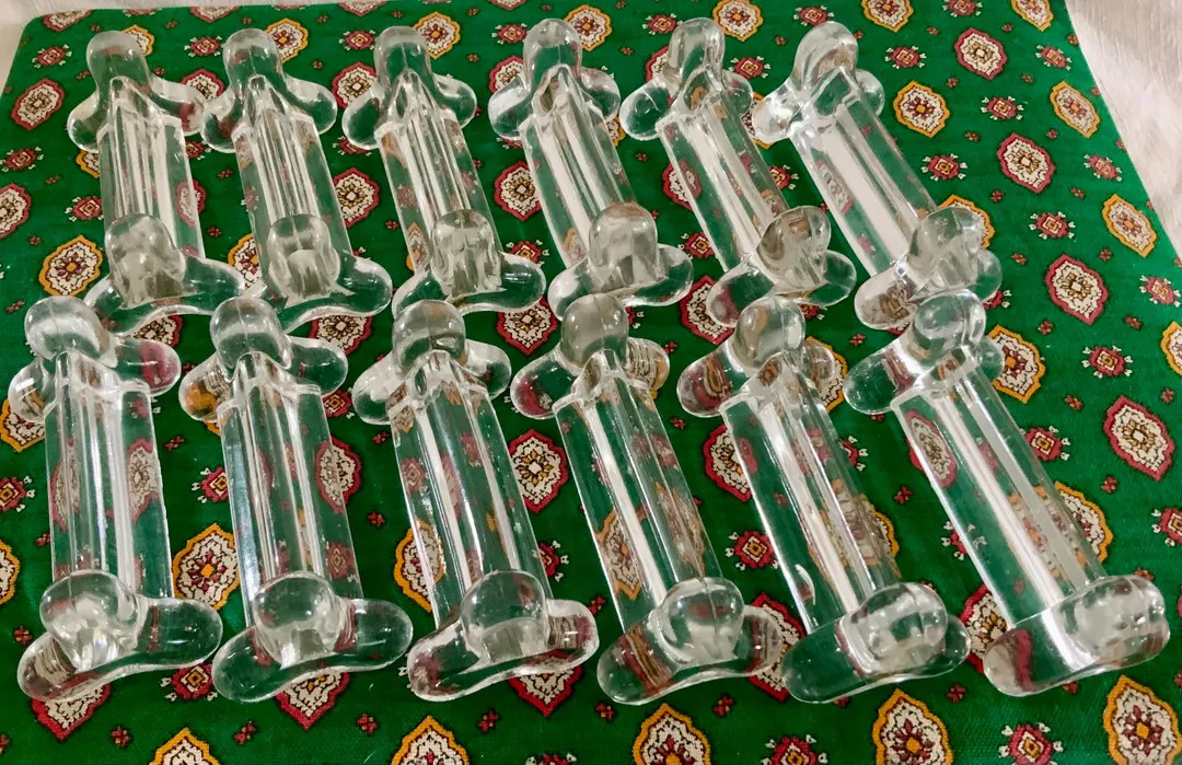 12 French Vintage Crystal Knife Rests - Etsy | Etsy (US)