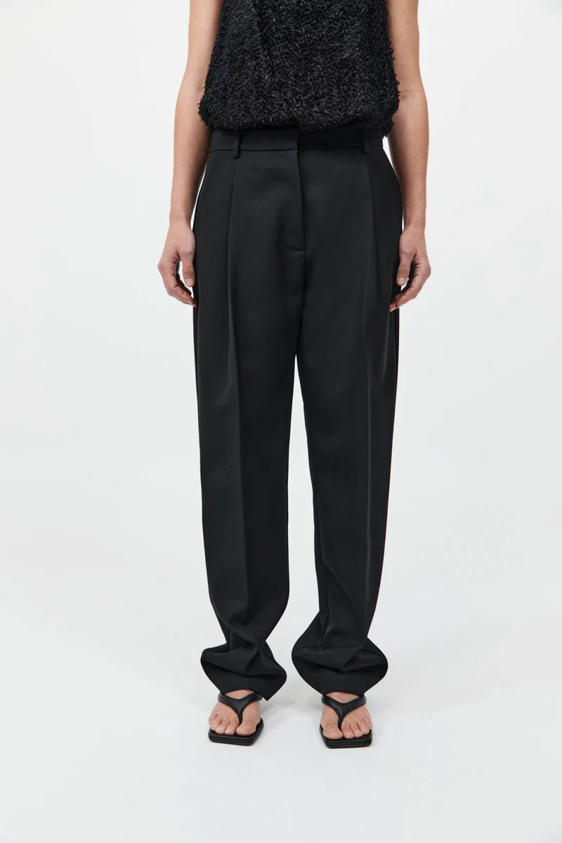 Tailored Pleat Pants - Black | St. Agni (US, UK, EU)