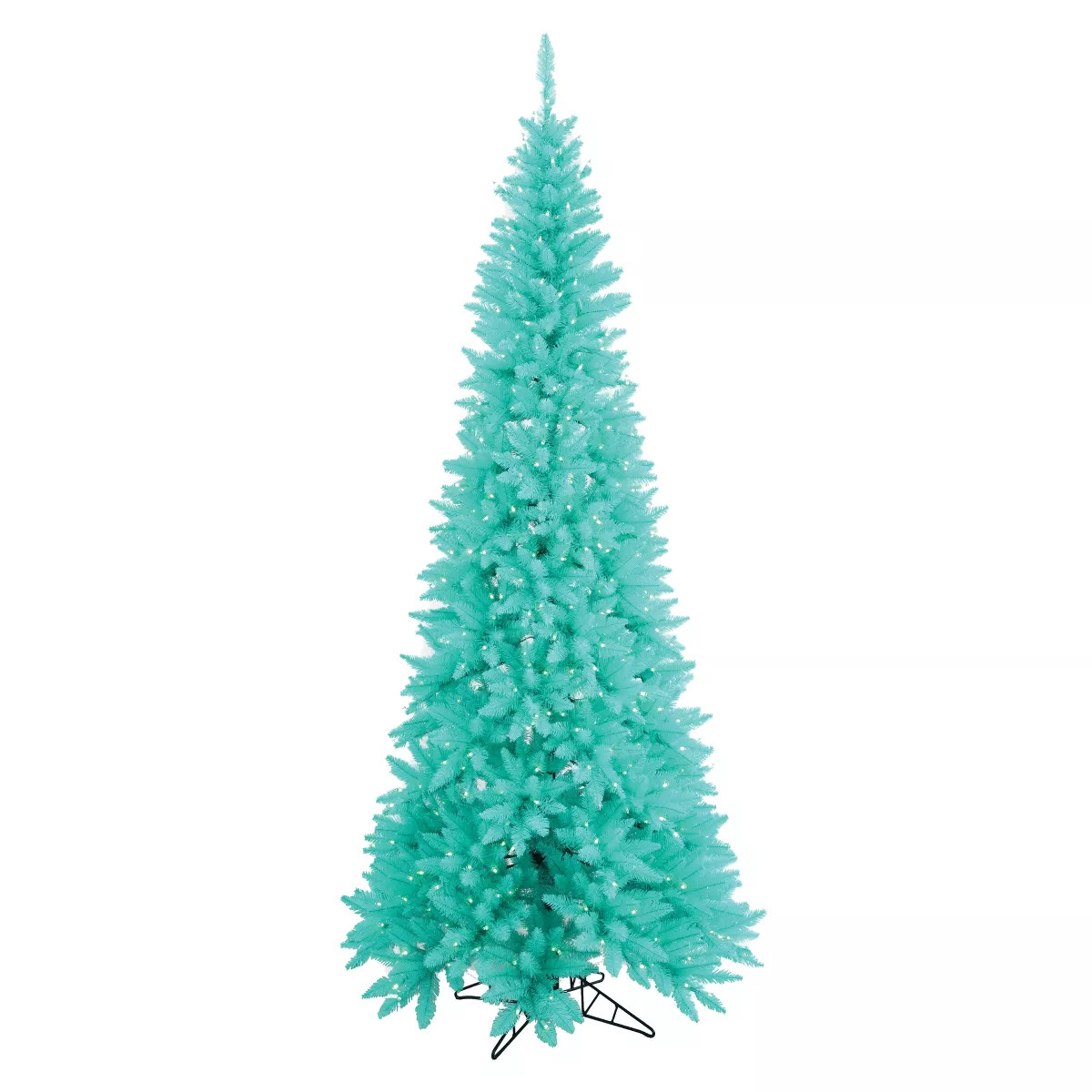 Vickerman Aqua Fir Slim Christmas Artificial Tree Dura-Lit | Target